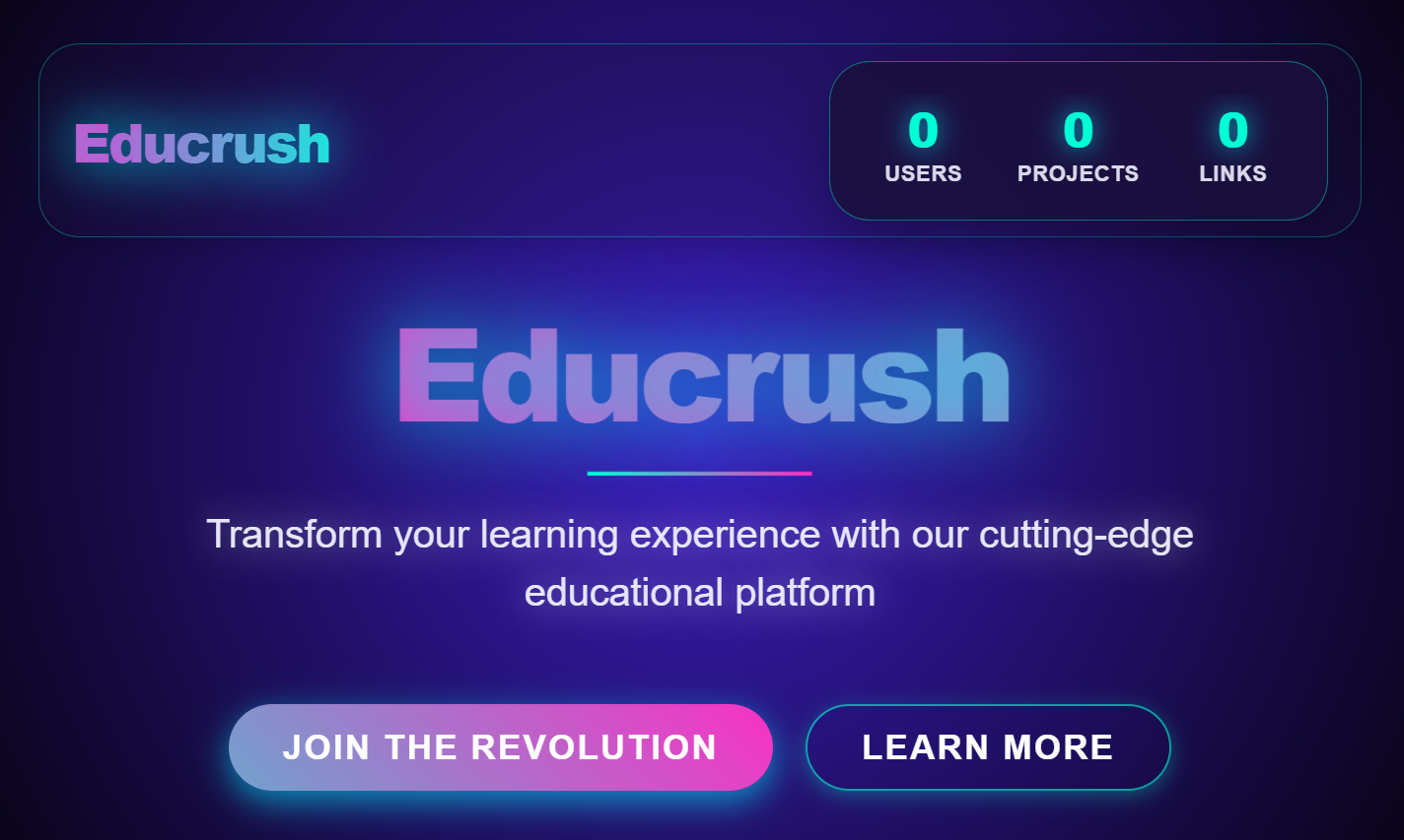 Interactive 3D Web Hero Section